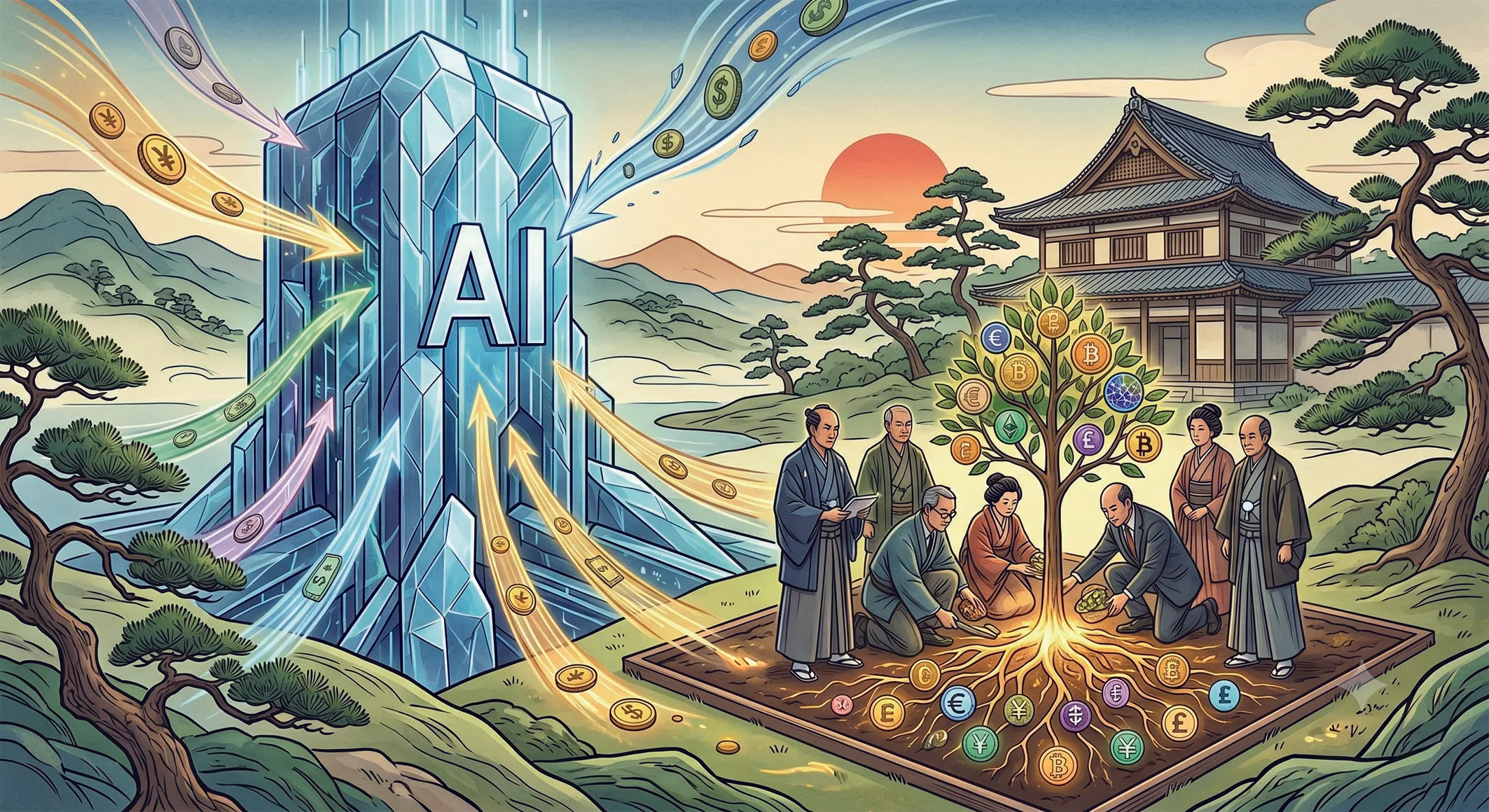 《無畏AI虹吸密幣資金壓力,日企退休金啟動密幣投資》相關圖片(1/2)