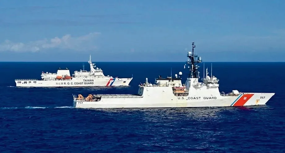 台美海巡艦隊聯航畫面公布